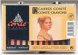 Conte Crayon Portrait 12 Set, Conte Crayons
